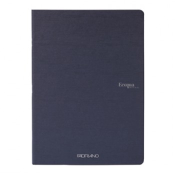 Maxiquaderno Ecoqua original PM - A4 - 90 gr - 1 rigo - 40 fogli - blu scuro - Fabriano