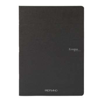 Maxiquaderno Ecoqua original PM - A4 - 90 gr - 1 rigo - 40 fogli - nero - Fabriano