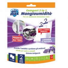 Mangiaumidità appendibile compact 2 in1 - lavanda di provenza - 50 gr - Air Max Mangiaumidità appendibile compact 2 in1 - lavanda di provenza - 50 gr - Air Max