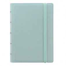 Notebook Pocket - con elastico - copertina similpelle - 144 x 105 mm - 56 pagine - a righe - verde pastello - Filofax