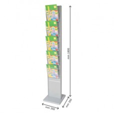 Portadepliant da terra - 10 tasche A4 - altezza 160 cm - Studio T Portadepliant da terra - 10 tasche A4 - altezza 160 cm - Studio T