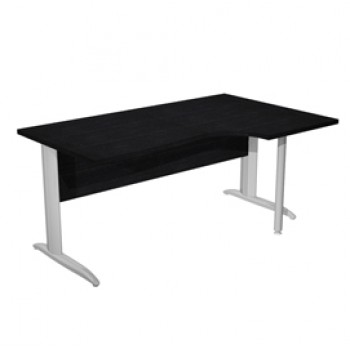 Scrivania Compact Destro - 160 x 60/80/100 cm - nero