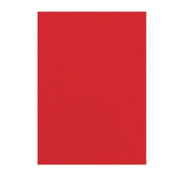 Copertine per rilegatura - A4 - cartoncino groffrato semilpelle - 250 gr - rosso - Fellowes - conf.100 pezzi