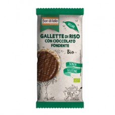 Gallette di riso - con cioccolato fondente - 100 gr - Fior di Loto