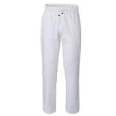 Pantalone cuoco Plutone - unisex - taglia L - bianco - Giblor's