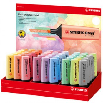 Evidenziatore Original BossR - colori assortiti pastel - Stabilo - expo 45 pezzi