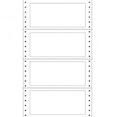 Etichette adesive a modulo continuo TT951 - in carta - corsia singola - permanenti - 140 x 60 mm - 4 et/fg - 100 fogli - bianco - Markin