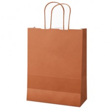 Shopper Twisted - maniglie cordino - 18 x 8 x 24 cm - carta kraft - terracotta - Mainetti Bags - conf. 25 pezzi