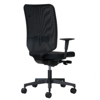 Poltrona semidirezionale Newair NWN - con braccioli regolabili - nero - Unisit Poltrona semidirezionale Newair NWN - con braccioli regolabili - nero - Unisit