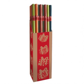 Rotolo carta regalo Ecocolor - 3 x 1 m - colori assortiti - Rex Sadoch
