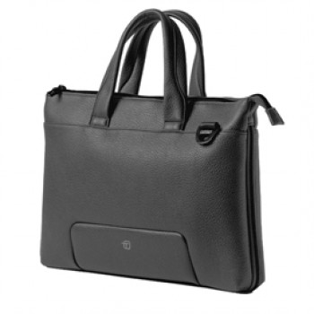 Borsa espandibile Gate Trended - con manici - 41 x 30 x 7 cm - ecopelle - nero - In Tempo