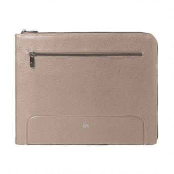 Office bag Gate Trended - 20 x 26 x 2 cm - ecopelle - ghiaccio - In Tempo