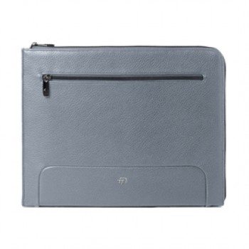 Office bag Gate Trended - 20 x 26 x 2 cm - ecopelle - azzurro - In Tempo