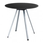 Tavolo bar basso Tapas TAVTA - rotondo - nero - Unisit