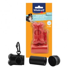 Dispenser osso con 40 sacchetti raccoglifeci - Vitakraft