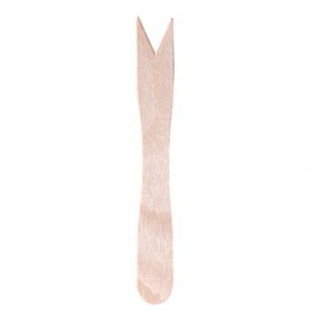 Forchettina monouso in legno - 8,5 cm - Signor Bio - conf. 100 pezzi