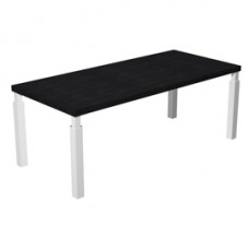Scrivania direzionale Prestige Quadro - 180 x 90 cm - nero venato/bianco
