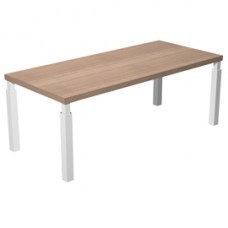 Scrivania direzionale Prestige Quadro - 210 x 90 cm - ciliegio arabis/bianco