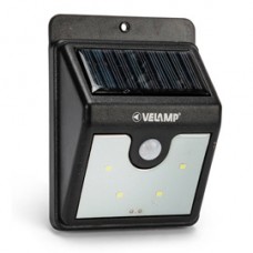Applique solare Dory - con rilevatore di movimenti - 8,6 x 11,4 x 4,1 cm - nero - Velamp