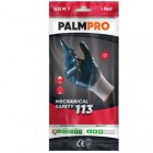 Guanti mechanical Safety Palmpro 113 - per ambienti oleosi - taglia M - grigio/blu - Icoguanti