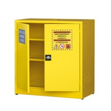 Armadio di sicurezza - per liquidi infiammabili - 107,5 x 50 x 110 cm - giallo - Carvel
