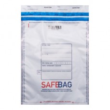 Sacchetti di sicurezza Safe Bag - per corrieri - B4 - 25,6 x 37 + 4 cm - PE - bianco - Bong Packaging - conf. 100 pezzi