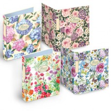 Raccoglitore Nature Flowers - A5 - 18,5 x 22 cm - 4 anelli - dorso 3 cm - Pigna
