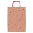 Shopper natale - 36 x 12 x 41 cm - carta kraft - fantasia stelline - rosso - Rex Sadoch Shopper natale - 36 x 12 x 41 cm - carta kraft - fantasia stelline - rosso - Rex Sadoch