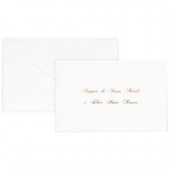 Biglietto natale con busta - 9 x 14 cm - stampa oro - bianco - Rex Sadoch Biglietto natale con busta - 9 x 14 cm - stampa oro - bianco - Rex Sadoch
