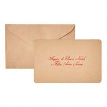 Biglietto natale con busta - 9 x 14 cm - stampa rosso - avana - Rex Sadoch Biglietto natale con busta - 9 x 14 cm - stampa rosso - avana - Rex Sadoch