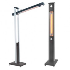 Stufa Tucano - esterno verticale e orizzontale - 2200 W - 53 x 33 x 202 cm - nero/argento - CFG