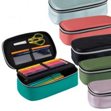 Portapenne ovale XL 13 x 22 x 7 cm - colori assortiti - Favorit Portapenne ovale XL 13 x 22 x 7 cm - colori assortiti - Favorit