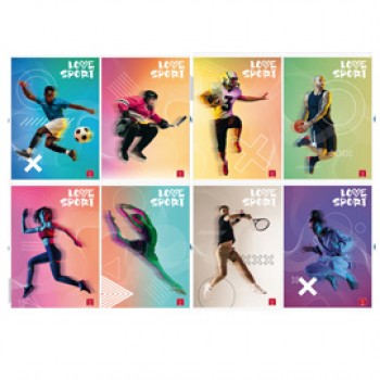 Maxiquaderno Sport - A4 - 1 rigo - 42 fogli - 80 gr - Pigna