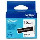 Brother - Nastro - Bianco/Nero - BTAG335 - 12mm x 4mt Brother - Nastro - Bianco/Nero - BTAG335 - 12mm x 4mt