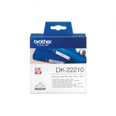 Brother - Rotolo etichetta continua - Nero/Bianco - 29mm x 30,48mt - DK22210 Brother - Rotolo etichetta continua - Nero/Bianco - 29mm x 30,48mt - DK22210