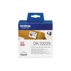Brother - Nastro adesivo - Nero/Bianco - 38mm x 30,48mt - DK22225 Brother - Nastro adesivo - Nero/Bianco - 38mm x 30,48mt - DK22225