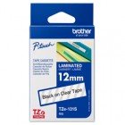 Brother - Nastro - Nero/Trasparente - TZE131S - 12mm x 4mt Brother - Nastro - Nero/Trasparente - TZE131S - 12mm x 4mt