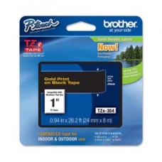 Brother - Nastro - Oro/Nero - TZE354 - 24mm x 8mt