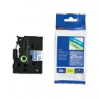 Brother - Nastro -  Bianco/Blu - TZE555 - 24mm x 8mt