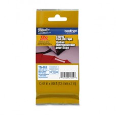 Brother - Nastro in tessuto stirabile - Blu/Bianco - TZEFA3 - 12mm x 3mt Brother - Nastro in tessuto stirabile - Blu/Bianco - TZEFA3 - 12mm x 3mt