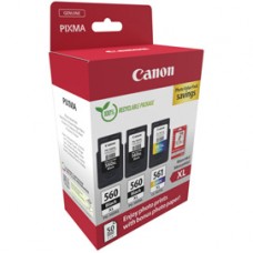 Canon - Cartuccia Ink PG-560XLx2/CL-561XL - con Confezione fogli - 3712C012 Canon - Cartuccia Ink PG-560XLx2/CL-561XL - con Confezione fogli - 3712C012