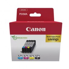 Canon - Cartuccia ink Multipack - BK/C/M/Y - CL-571 - 0386C009 Canon - Cartuccia ink Multipack - BK/C/M/Y - CL-571 - 0386C009