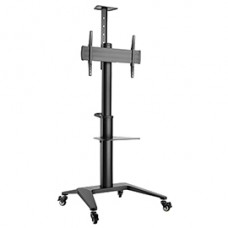 Dacomex - Carrello nero su ruote - 43"-65" - VESA 600x400 - Max 70 kg Dacomex - Carrello nero su ruote - 43"-65" - VESA 600x400 - Max 70 kg