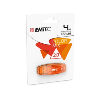 Emtec - Memoria Usb 2.0 - Arancione - ECMMD4GC410 - 4GB