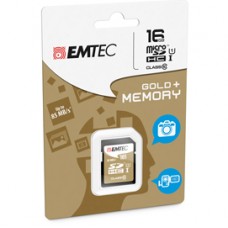 Emtec - SDHC Class 10 Gold + - ECMSD16GHC10GP - 16GB Emtec - SDHC Class 10 Gold + - ECMSD16GHC10GP - 16GB