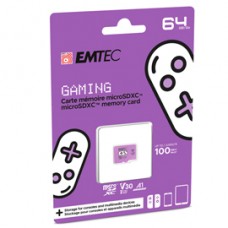 Emtec - mSD Gaming UHS-I U3 V30 A1 - Viola - 64GB - EMTSDM64GXCU3G