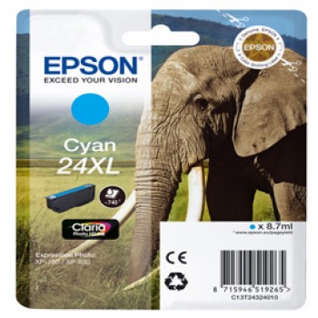 Epson - Cartuccia ink - 24XL - Ciano - C13T24324012 - 8,7ml