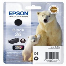 Epson - Cartuccia ink - 26 - Nero - C13T26014012 - 6,2ml