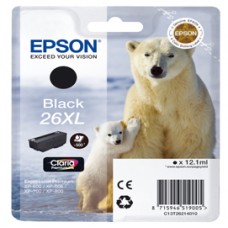 Epson - Cartuccia ink - 26XL - Nero - C13T26214012 - 12,2ml