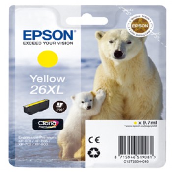 Epson - Cartuccia ink - 26XL - Giallo - C13T26344012 - 9,7ml